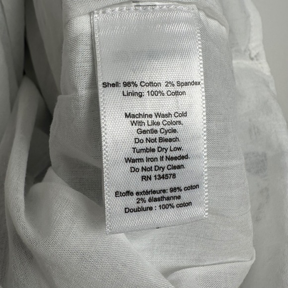 Vineyard Vines Pippa Poplin Dress Toile Navy White Sleeveless M - Picture 11 of 11